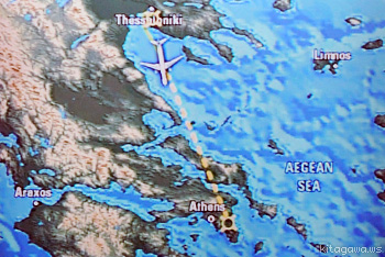 テッサロニキからアテネへのフライト