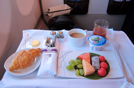 タイ航空ビジネスクラス朝食