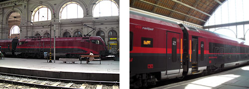国際高速鉄道 RailJet （ブダペスト→ウィーン）
