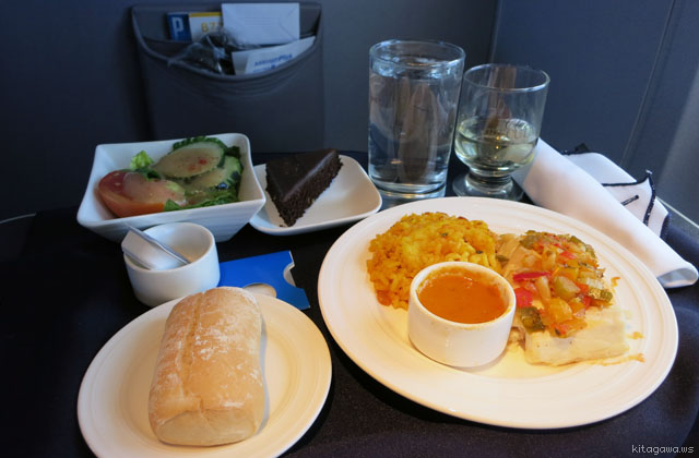 コパ航空ビジネスクラス機内食