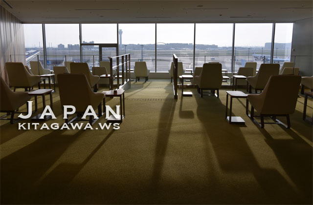 羽田空港国際線 JAL Sakura Lounge サクララウンジ スカイビュー