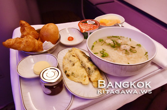 タイ航空ビジネスクラス機内食