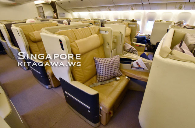 シンガポール航空B777-200ERビジネスクラス