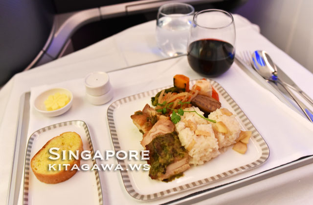 シンガポール航空ビジネスクラス機内食