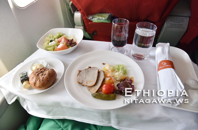 エチオピア航空 ビジネスクラス 機内食