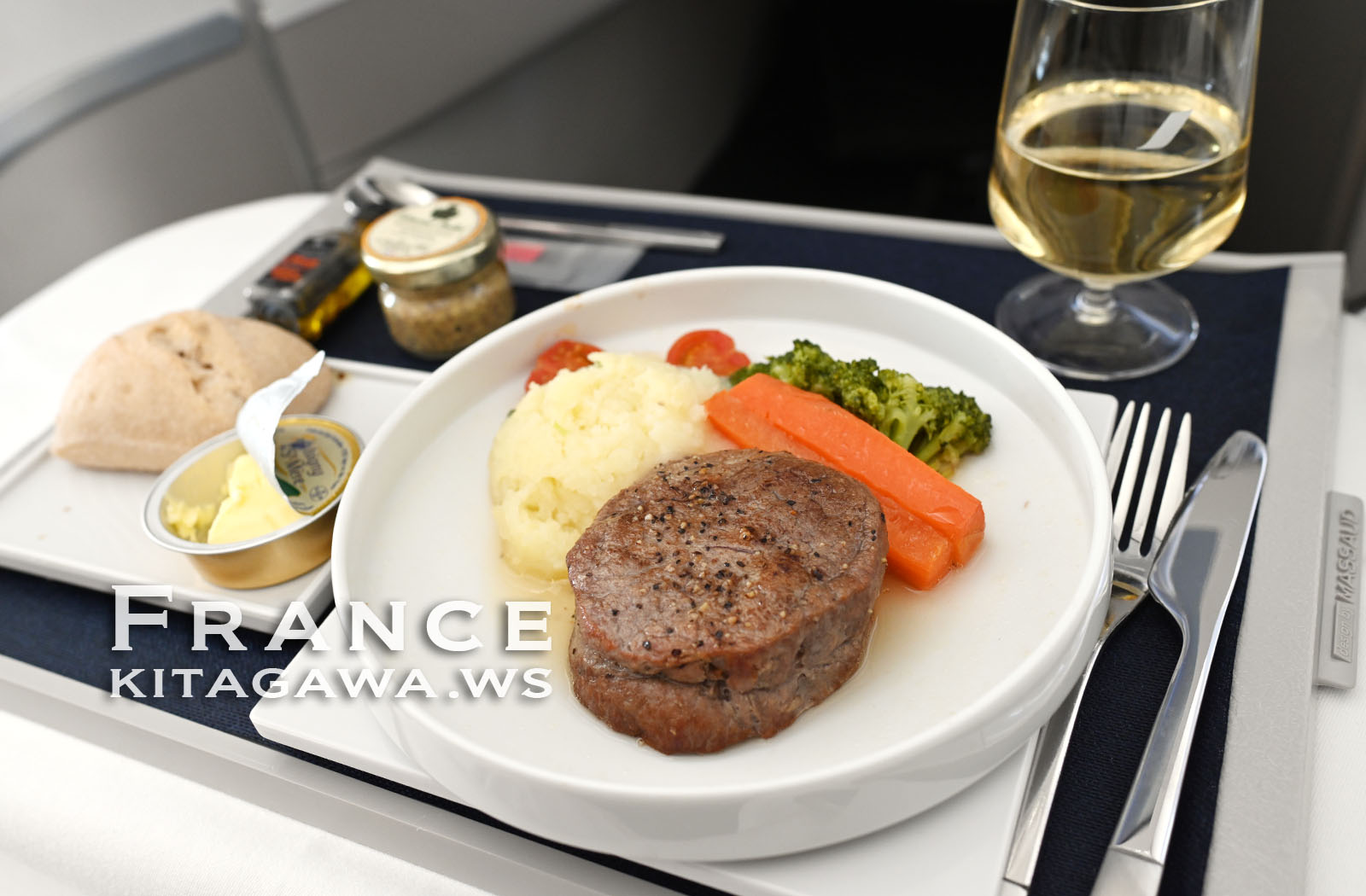 エールフランス航空ビジネスクラス機内食