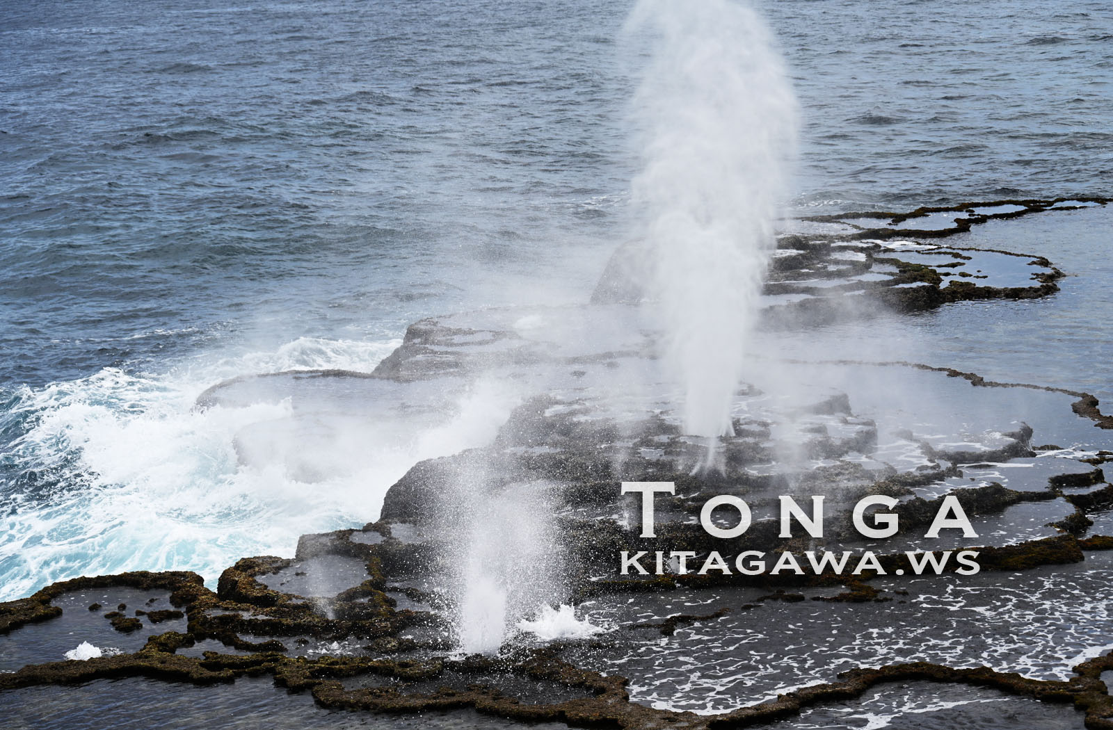 ホウマの潮吹き穴 Mapu'a Vaea Blowholes