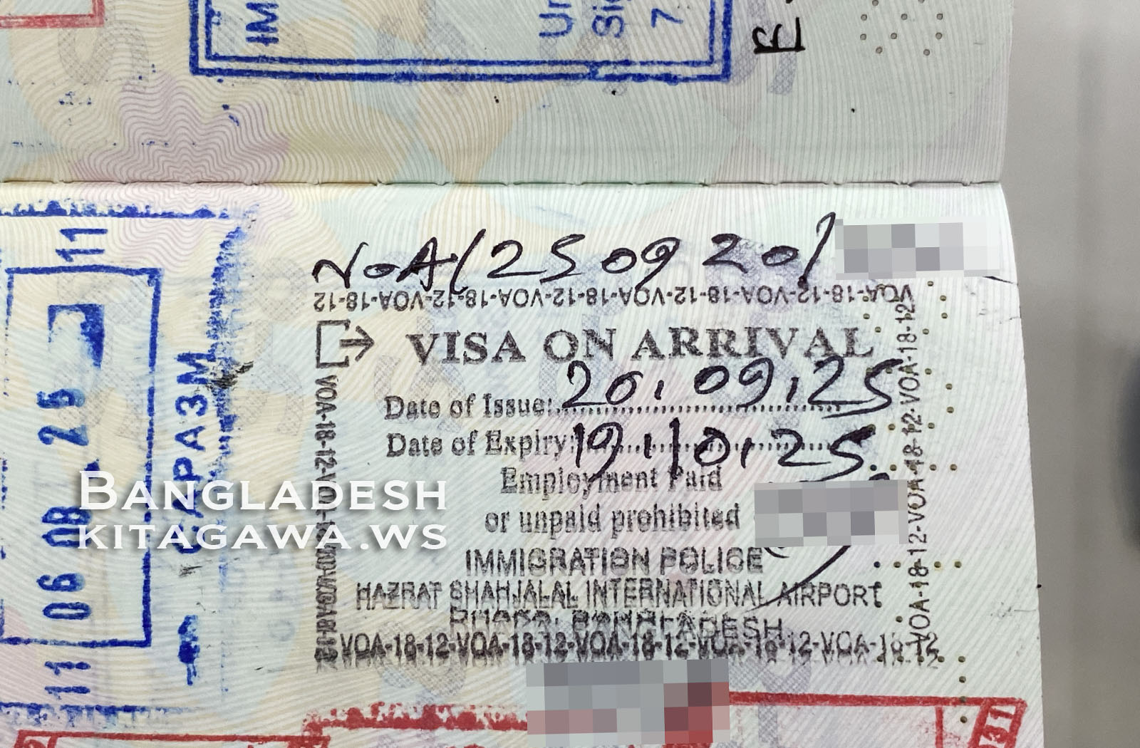 Bangladesh VOA Visa on arrival