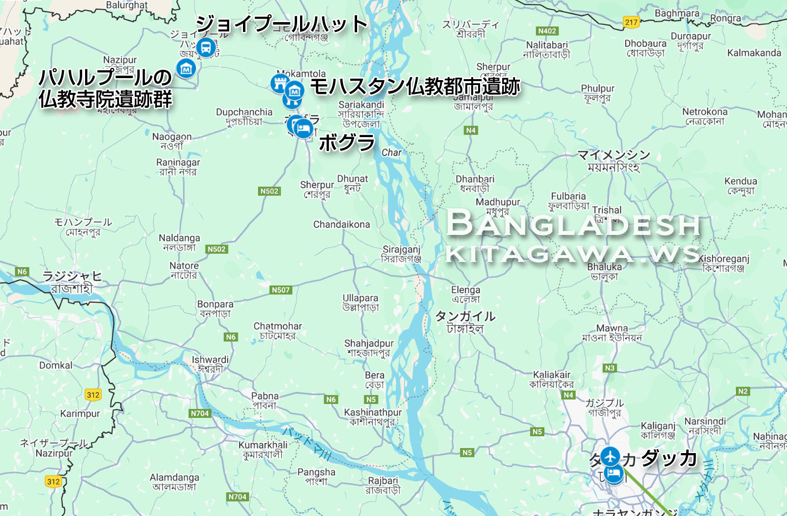 バングラデシュ地図